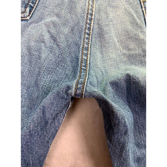 LUCKY BRAND DUNGAREES MEN'S 33X29 RIVINGTON LOOSE FIT DENIM JEANS BLUE WASH - Picture 11 of 14